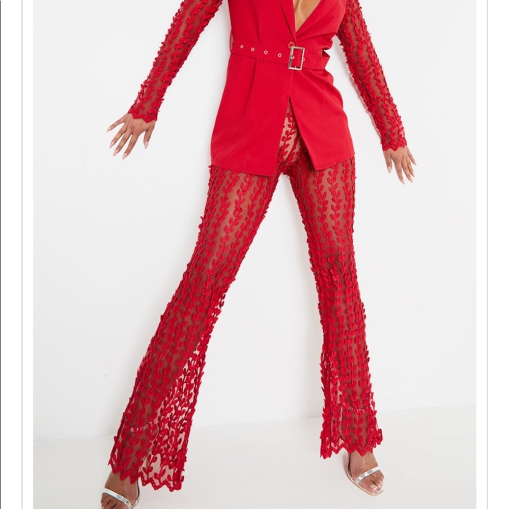 PLT sheer laced woven outfit